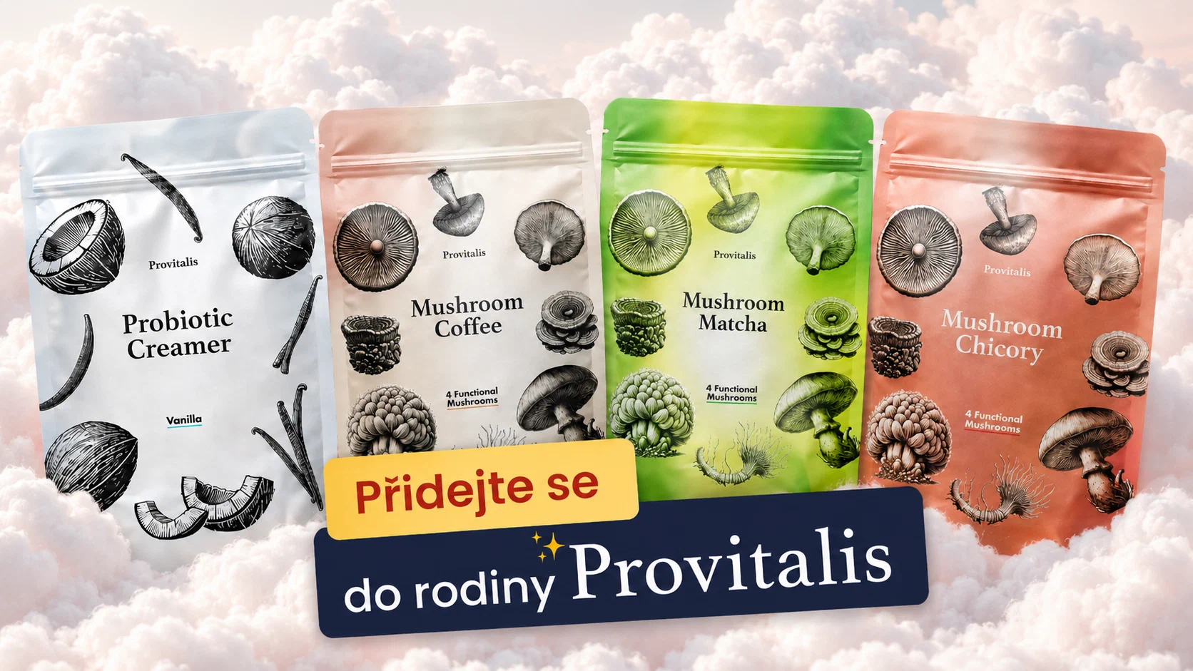Provitalis Mushroom Coffee — časově omezená nabídka